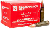 Kalashnikov USA 7.62 Steel Case Ammo